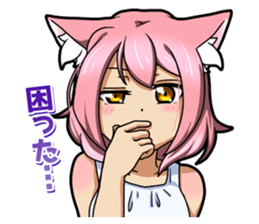 MOE-CAT-GIRL Stickers 2 sticker #12633619