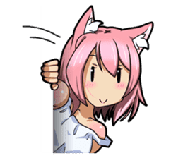 MOE-CAT-GIRL Stickers 2 sticker #12633623