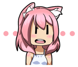 MOE-CAT-GIRL Stickers 2 sticker #12633624