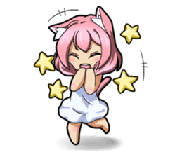 MOE-CAT-GIRL Stickers 2 sticker #12633629