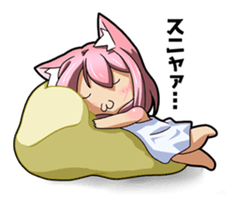 MOE-CAT-GIRL Stickers 2 sticker #12633632