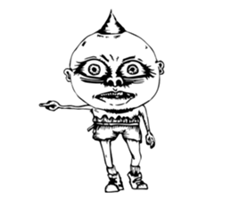 The colorful world-black and white sticker #12633638