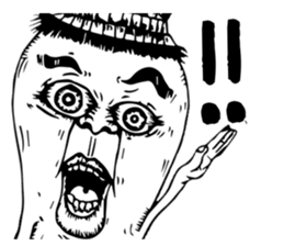 The colorful world-black and white sticker #12633655