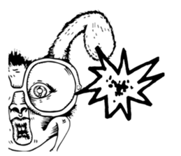 The colorful world-black and white sticker #12633675