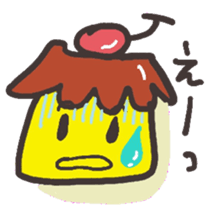 With a pudding sticker #12633920