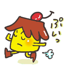 With a pudding sticker #12633922