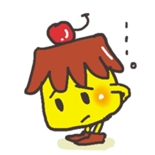 With a pudding sticker #12633923