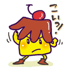 With a pudding sticker #12633928