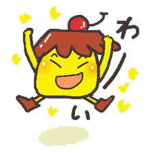 With a pudding sticker #12633936