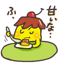 With a pudding sticker #12633942