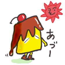 With a pudding sticker #12633943