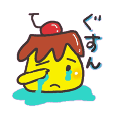 With a pudding sticker #12633946