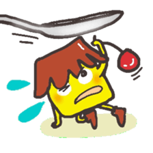 With a pudding sticker #12633949