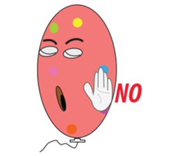 Balloon lovely sticker #12634719
