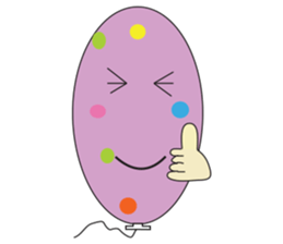 Balloon lovely sticker #12634732