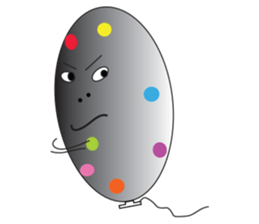 Balloon lovely sticker #12634739