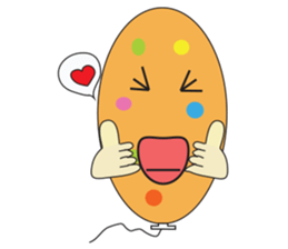Balloon lovely sticker #12634740