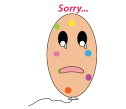 Balloon lovely sticker #12634741