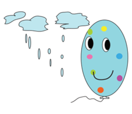 Balloon lovely sticker #12634746