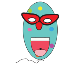 Balloon lovely sticker #12634751