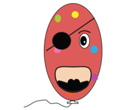 Balloon lovely sticker #12634752