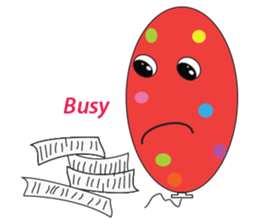 Balloon lovely sticker #12634755