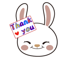 Ling's Snow Rabbits-2 sticker #12634959