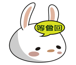 Ling's Snow Rabbits-2 sticker #12634984