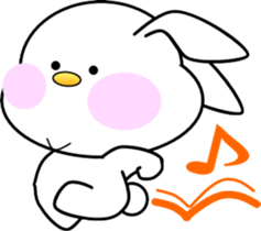 AIUEO rabbit-1 sticker #12635558