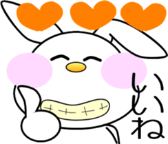 AIUEO rabbit-1 sticker #12635560
