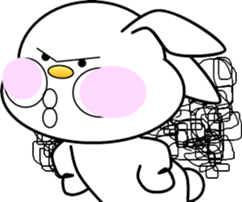 AIUEO rabbit-1 sticker #12635561