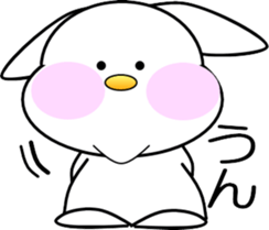 AIUEO rabbit-1 sticker #12635562