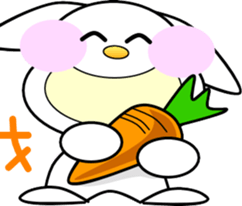 AIUEO rabbit-1 sticker #12635569