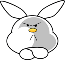 AIUEO rabbit-1 sticker #12635572