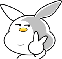AIUEO rabbit-1 sticker #12635573