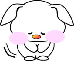 AIUEO rabbit-1 sticker #12635576