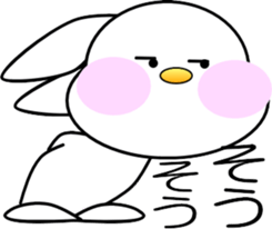 AIUEO rabbit-1 sticker #12635582