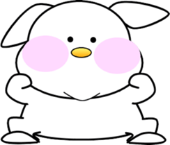 AIUEO rabbit-1 sticker #12635587