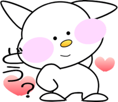 AIUEO rabbit-1 sticker #12635588