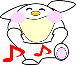 AIUEO rabbit-1 sticker #12635591