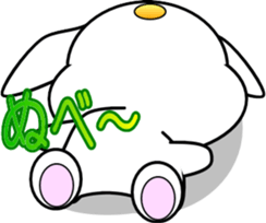 AIUEO rabbit-1 sticker #12635593