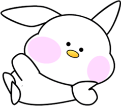 AIUEO rabbit-1 sticker #12635596