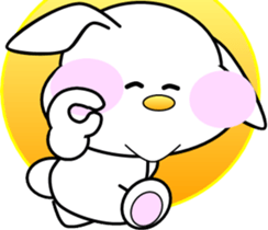 AIUEO rabbit-1 sticker #12635597