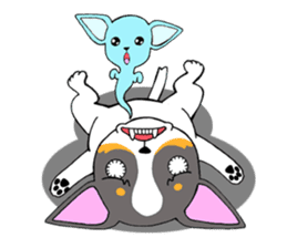 Chihuahua Kaao nieow & Moo bping sticker #12635613
