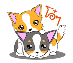 Chihuahua Kaao nieow & Moo bping sticker #12635633