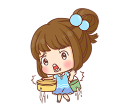 Cookie little girl skittish + sticker #12636537