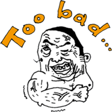 Golfer wrestler sticker #12636637