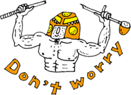 Golfer wrestler sticker #12636654