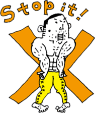 Golfer wrestler sticker #12636662