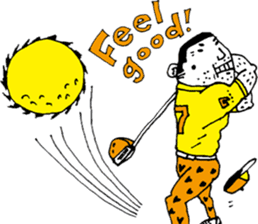 Golfer wrestler sticker #12636664